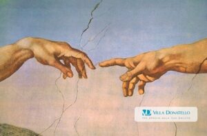 il famoso "tocco delle dita" del Giudizio Universale di Michelangelo