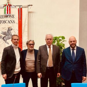 Foto dalla conferenza stampa di presentazione delle